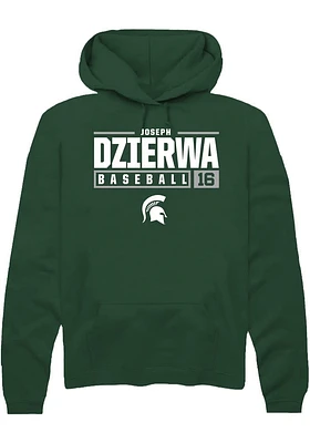 Joseph Dzierwa Rally Michigan State Spartans Mens NIL Stacked Box Long Sleeve Hoodie
