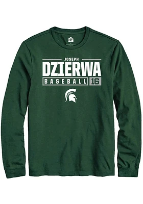 Joseph Dzierwa Michigan State Spartans Rally NIL Stacked Box Long Sleeve T Shirt
