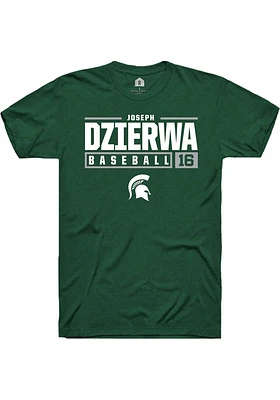 Joseph Dzierwa Michigan State Spartans Rally NIL Stacked Box Short Sleeve T Shirt