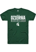 Joseph Dzierwa Michigan State Spartans Rally NIL Stacked Box Short Sleeve T Shirt