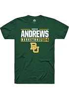 Sarah Andrews  Baylor Bears Green Rally NIL Stacked Box Short Sleeve T Shirt