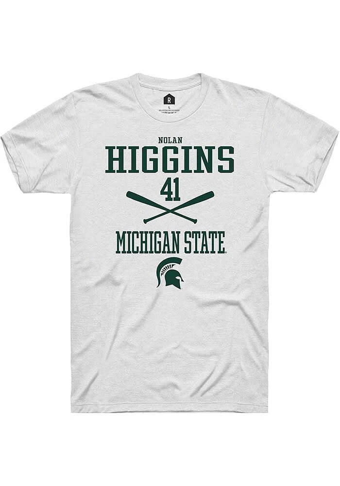 Nolan Higgins Michigan State Spartans Rally NIL Sport Icon Short Sleeve T Shirt