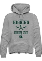 Nolan Higgins  Rally Michigan State Spartans Mens Graphite NIL Sport Icon Long Sleeve Hoodie