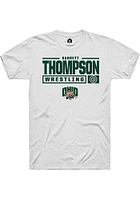 Garrett Thompson Ohio Bobcats Rally NIL Stacked Box Short Sleeve T Shirt
