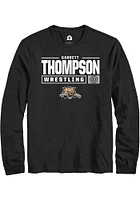 Garrett Thompson Ohio Bobcats Rally NIL Stacked Box Long Sleeve T Shirt