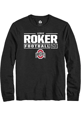 Leroy Roker Ohio State Buckeyes Rally NIL Stacked Box Long Sleeve T Shirt