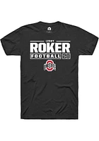 Leroy Roker Ohio State Buckeyes Rally NIL Stacked Box Short Sleeve T Shirt