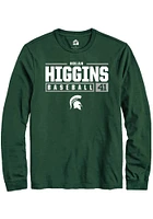 Nolan Higgins Michigan State Spartans Rally NIL Stacked Box Long Sleeve T Shirt