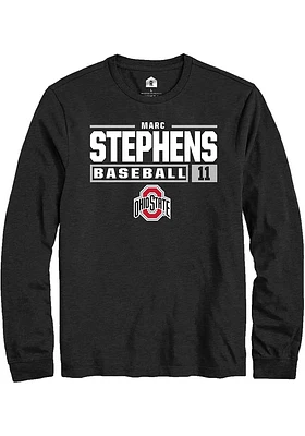 Marc Stephens Ohio State Buckeyes Rally NIL Stacked Box Long Sleeve T Shirt