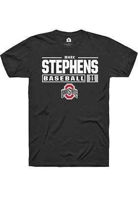 Marc Stephens Ohio State Buckeyes Rally NIL Stacked Box Short Sleeve T Shirt