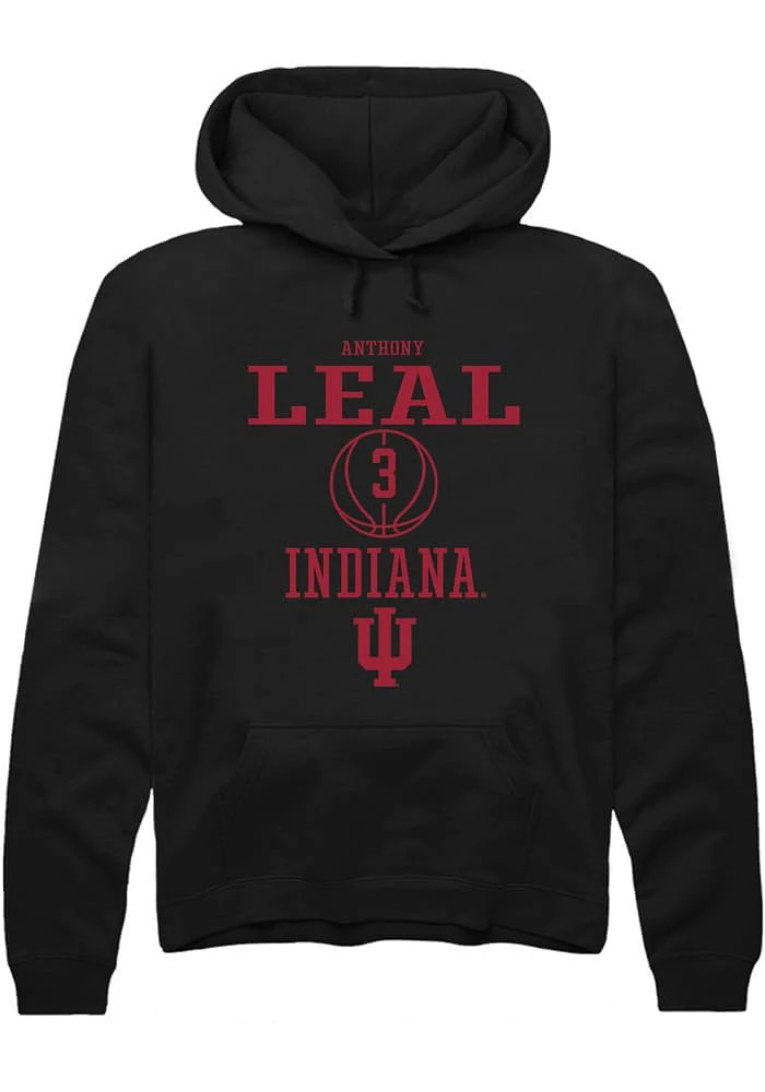 Anthony Leal Rally Indiana Hoosiers Mens Black NIL Sport Icon Long Sleeve Hoodie