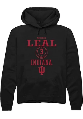 Anthony Leal  Rally Indiana Hoosiers Mens Black NIL Sport Icon Long Sleeve Hoodie