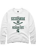 Ryan Szczepaniak Rally Michigan State Spartans Mens NIL Sport Icon Long Sleeve Crew Sweatsh