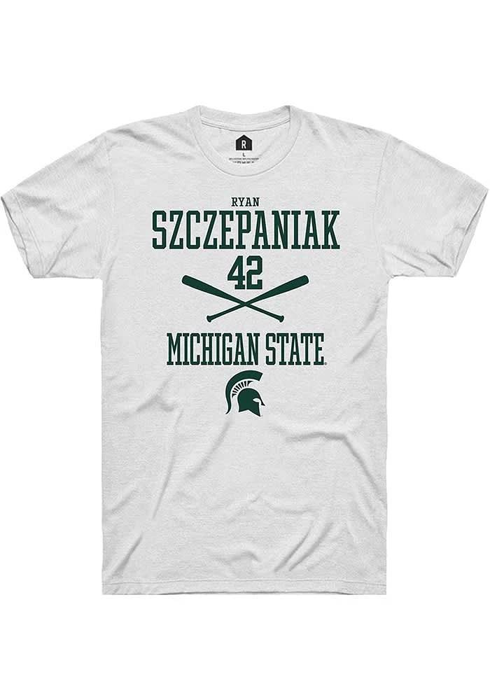 Ryan Szczepaniak Michigan State Spartans Rally NIL Sport Icon Short Sleeve T Shirt