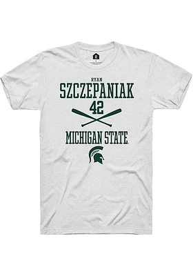 Ryan Szczepaniak Michigan State Spartans Rally NIL Sport Icon Short Sleeve T Shirt