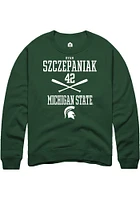 Ryan Szczepaniak Rally Michigan State Spartans Mens NIL Sport Icon Long Sleeve Crew Sweatsh