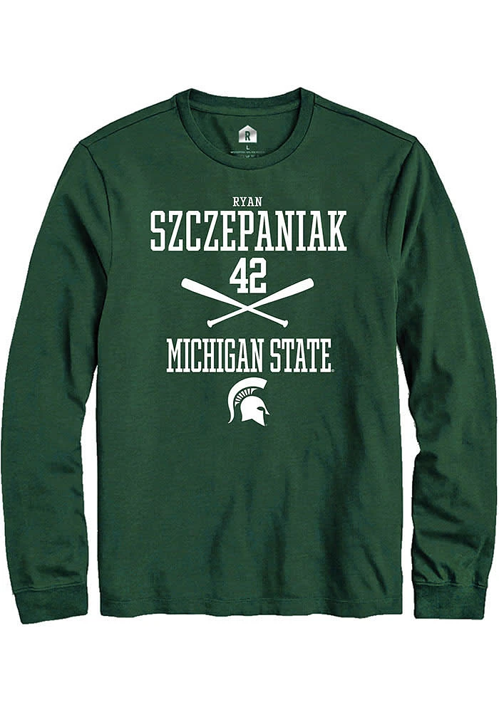 Ryan Szczepaniak Michigan State Spartans Rally NIL Sport Icon Long Sleeve T Shirt