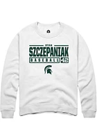 Ryan Szczepaniak Rally Michigan State Spartans Mens NIL Stacked Box Long Sleeve Crew Sweats