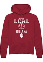 Anthony Leal  Rally Indiana Hoosiers Mens Red NIL Sport Icon Long Sleeve Hoodie