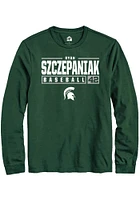 Ryan Szczepaniak Michigan State Spartans Rally NIL Stacked Box Long Sleeve T Shirt