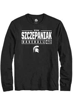 Ryan Szczepaniak Michigan State Spartans Rally NIL Stacked Box Long Sleeve T Shirt