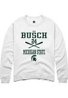 Sam Busch Rally Michigan State Spartans Mens NIL Sport Icon Long Sleeve Crew Sweatshirt