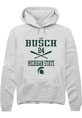 Sam Busch Rally Michigan State Spartans Mens NIL Sport Icon Long Sleeve Hoodie