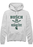 Sam Busch Rally Michigan State Spartans Mens NIL Sport Icon Long Sleeve Hoodie
