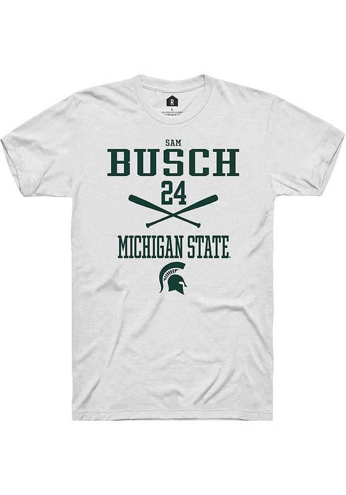 Sam Busch Michigan State Spartans Rally NIL Sport Icon Short Sleeve T Shirt
