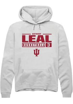 Anthony Leal Rally Indiana Hoosiers Mens NIL Stacked Box Long Sleeve Hoodie