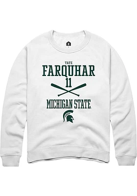 Tate Farquhar Rally Michigan State Spartans Mens NIL Sport Icon Long Sleeve Crew Sweatshirt