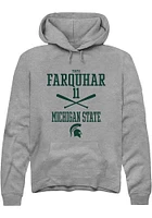 Tate Farquhar  Rally Michigan State Spartans Mens Graphite NIL Sport Icon Long Sleeve Hoodie