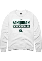 Tate Farquhar Rally Michigan State Spartans Mens NIL Stacked Box Long Sleeve Crew Sweatshir