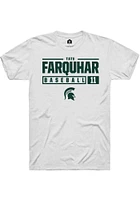 Tate Farquhar Michigan State Spartans Rally NIL Stacked Box Short Sleeve T Shirt