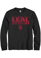 Anthony Leal Indiana Hoosiers Rally NIL Stacked Box Long Sleeve T Shirt