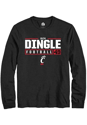 Jack Dingle Cincinnati Bearcats Rally NIL Stacked Box Long Sleeve T Shirt