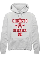 Drew Christo Rally Nebraska Cornhuskers Mens NIL Sport Icon Long Sleeve Hoodie