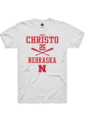 Drew Christo Nebraska Cornhuskers Rally NIL Sport Icon Short Sleeve T Shirt