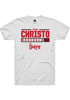 Drew Christo Nebraska Cornhuskers Rally NIL Stacked Box Short Sleeve T Shirt