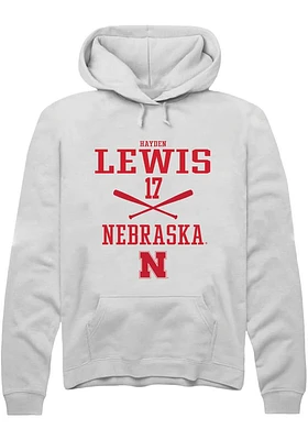 Hayden Lewis Rally Nebraska Cornhuskers Mens NIL Sport Icon Long Sleeve Hoodie