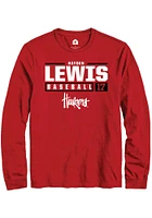 Hayden Lewis Nebraska Cornhuskers Rally NIL Stacked Box Long Sleeve T Shirt