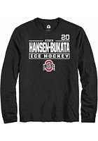 Aiden Hansen-Bukata Ohio State Buckeyes Rally NIL Stacked Box Long Sleeve T Shirt