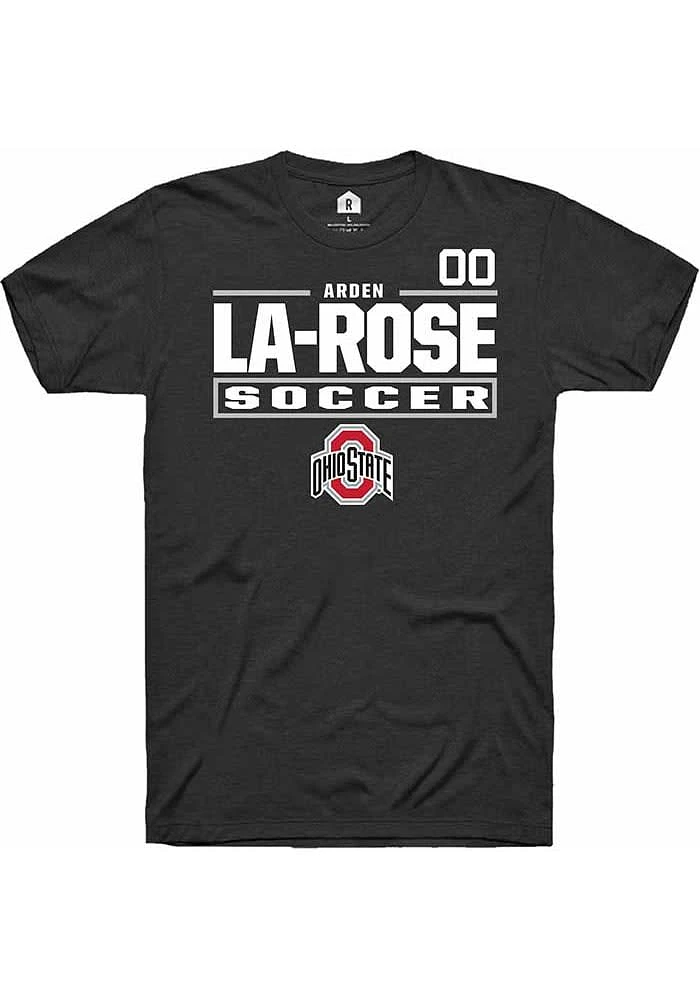 Arden La-Rose Ohio State Buckeyes Rally NIL Stacked Box Short Sleeve T Shirt