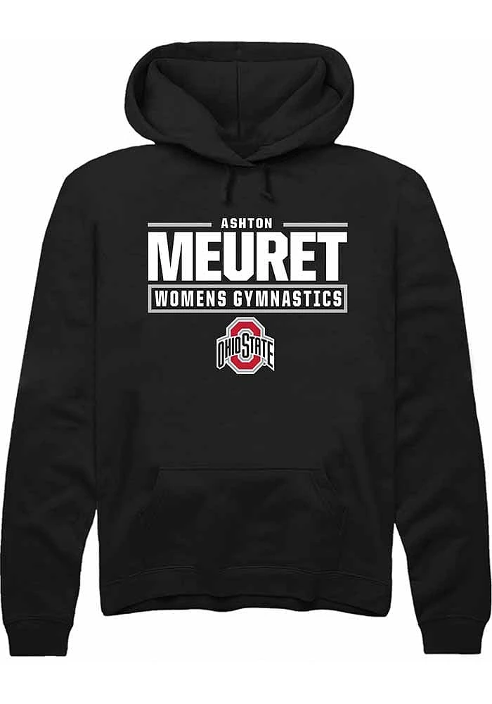 Ashton Meuret Rally Ohio State Buckeyes Mens NIL Stacked Box Long Sleeve Hoodie