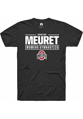 Ashton Meuret Ohio State Buckeyes Rally NIL Stacked Box Short Sleeve T Shirt