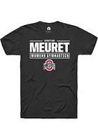 Ashton Meuret Ohio State Buckeyes Rally NIL Stacked Box Short Sleeve T Shirt