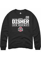 Brooke Disher Rally Ohio State Buckeyes Mens NIL Stacked Box Long Sleeve Crew Sweatshirt