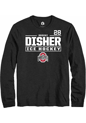 Brooke Disher Ohio State Buckeyes Rally NIL Stacked Box Long Sleeve T Shirt