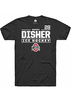 Brooke Disher Ohio State Buckeyes Rally NIL Stacked Box Short Sleeve T Shirt