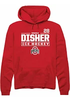 Brooke Disher Rally Ohio State Buckeyes Mens NIL Stacked Box Long Sleeve Hoodie